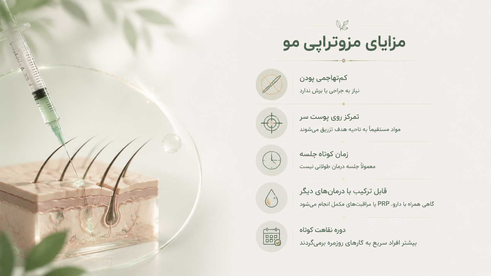 مزایای مزوتراپی مو چیست؟