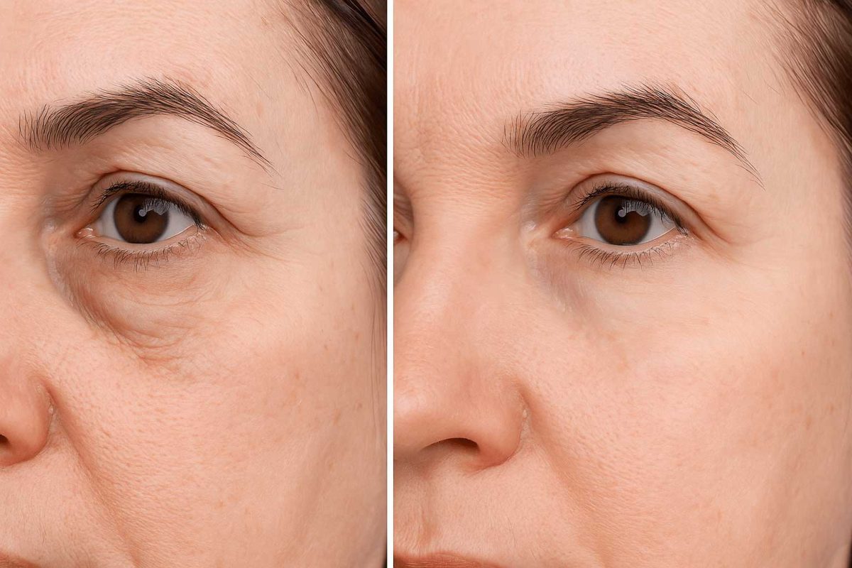 نتایج تزریق آنزیم زیر چشم