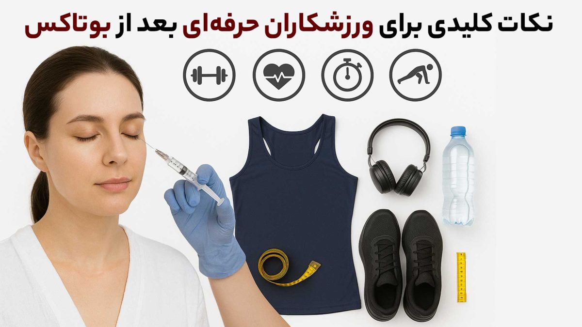 نکات کلیدی برای ورزشکاران حرفه‌ای بعد از بوتاکس