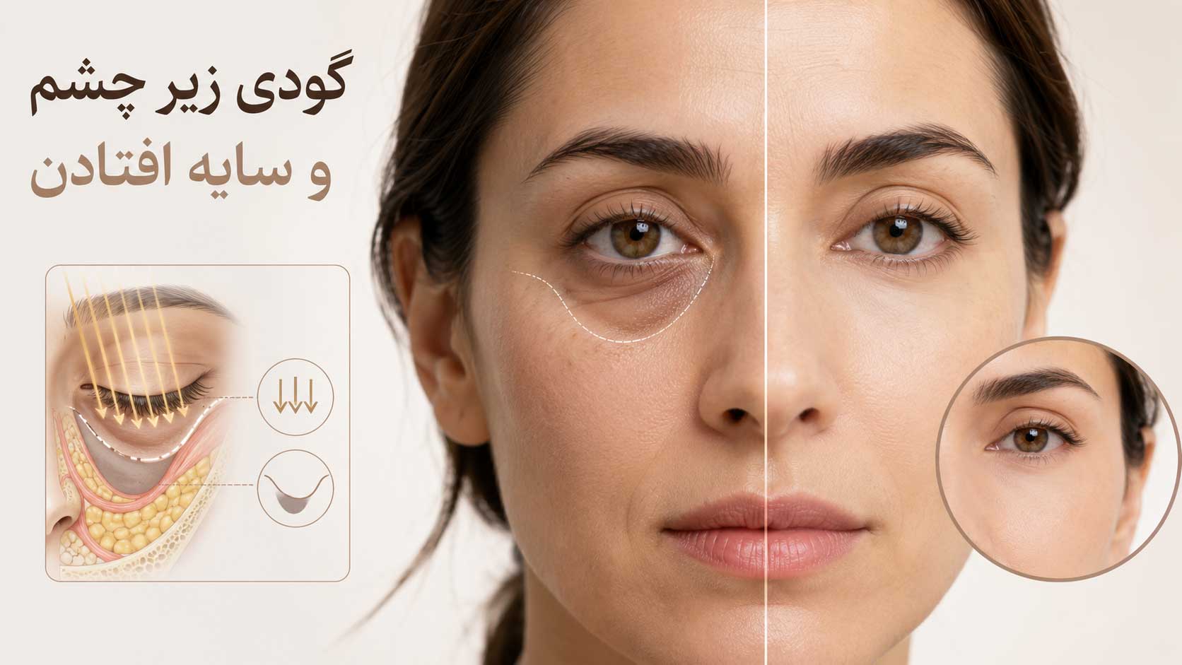 گودی زیرچشم و سایه افتاده